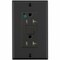Leviton SmartlockPro GFCI 20A HG/TR/PI Black GFTR2-HFE - alternate 1