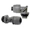 Raco Conduit Fitting Connector, 3/8 in, Liquid-Tight, Nylon, Zinc Plated, Gray 4731 - alternate 2