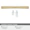 Amerock Willow 6-5/16 inch (160mm) Center-to-Center Champagne Bronze Cabinet Pull, 10PK 10VMP37312CZ - alternate 2