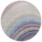 Homeroots 8' Beige Purple And Ivory Round Abstract Washable Indoor Outdoor Area Rug 577285 - alternate 3