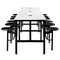 Regency Endure Standing Height Collaborative Table & Chair Set with 12 Pull-Out Stools, White Dry Erase Top 9012-WHT-DVN - alternate 4