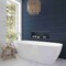 Apollo Tile Arte 0.47 in. x 7.87 in. Matte Blue Ceramic Pencil Tile Trims 0.3 sq. ft./case, 10PK RID88NAVPENM - alternate 2