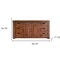 Homeroots 60" Brown Solid Wood Enclosed Storage Distressed TV Stand 528727 - alternate 6
