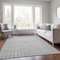 Homeroots 3' X 5' Gray And Ivory Geometric Washable Indoor Outdoor Area Rug 614749 - alternate 4