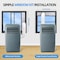 Edendirect 10,000 BTU (6,450 BTU DOE) Portable Air Conditioner Cools 400 sq. ft. with Heater, Dehum & Remote ZR-SPF2-12CG - alternate 5