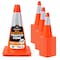Xpose Safety 18 Inch All Orange Traffic Cone with 6in Reflective Collars, 48PK AOTC18-6-48-X - alternate 1