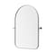 Homeroots 36" Silver Arch Iron Framed Bathroom Vanity Mirror 565056 - alternate 3