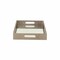 Homeroots 16in Gray Rectangular Wood Handmade Tray With Handles 483292 - alternate 2