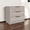 Homeroots 28" Light Gray Three Drawer Dresser 544004 - alternate 1