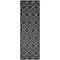 Homeroots 6' Charcoal And Black Geometric Indoor Outdoor Area Rug 556294 - alternate 1