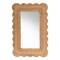Bali & Pari Makoto Scalloped Natural Rattan Accent Mirror, Rectangular Frame 267-14609-ZORO - alternate 1