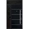 Vdomdoors Steel Door Deux 6083 Black Enamel Sidelight and Transom Window Sidelite Stainless Inserts Entry Doo DEUX6083EXD-BLK-W36+12 x H80+16-RH-I - alternate 2