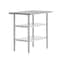 Flash Furniture Reese 24x36 Portable Work Table, Stainless Steel Top Shelf and 2 Adjstbl Glvnzd Steel Undershelves NH-WT-GU-2436-GG - alternate 1