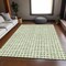 Homeroots 9' X 12' Artichoke Green And Ivory Geometric Washable Indoor Outdoor Area Rug 583268 - alternate 3