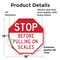 Signmission Stop Before Pulling on Scales, 18 Inch X 18 Inch, Vinyl Decal OC-D-18-276 - alternate 2