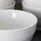 Gibson Home Plaza Cafe 8 Piece 6 Inch Stoneware Bowl Set in White 90733.01 - alternate 3