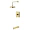 Kingston Brass Single-Handle Pressure Balanced Tub and Shower Faucet, Polished Brass KB5892DL - alternate 1