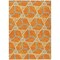 Homeroots 5' X 8' Orange And Blue Geometric Washable Indoor Outdoor Area Rug 613513 - alternate 3
