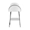 Manhattan Comfort Gracie Barstool in White and Black BS022-BWH - alternate 3