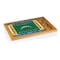 Picnic Time Family Of Brands NFL Los Angeles Chargers - Football Field - Icon Glass Top Cutting Board & Knife Set 910-00-505-344-2 - alternate 1