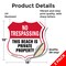 Signmission No Trespassing Shield Sign This Beach Is, 18 inch X 18 inch, Vinyl Decal, 2PK SHI-D-2PACK-18-417 - alternate 3