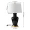 Jonathan Y Julian 29" Traditional Classic Ceramic Urn LED Table Lamp, Black JYL4026F - alternate 4