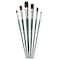 Silver Brush Ruby Satin Long Flat Brushes, 6-Piece Set RS-2594 - alternate 1