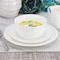 Meritage Bavaria 16 Piece Scallop Rim Bone China Dinnerware Set in White 750123493M - alternate 2