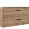 Homeroots 40" Natural Wood Freestanding Bathroom Vanity With White Sink And Two Drawers 627387 - alternate 3
