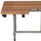 Homeroots 18" X 32" Brown Wall Mount Teak Rectangular Shower Bench With Legs 549360 - alternate 2