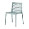 Homeroots Set of Two Baby Blue Heavy Duty Plastic Outdoor Stacking Dining Chairs, 2PK 565267 - alternate 3