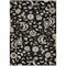 Homeroots 9' X 12' Black Beige And Ivory Floral Washable Indoor Outdoor Area Rug 597804 - alternate 3