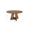 Homeroots 47" Brown Solid Wood Pedestal Base Round Top Dining Table 635744 - alternate 3