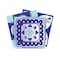 Homeroots 8" X 8" Vintage Turq Blue And White Peel And Stick Removable Tiles 390912 - alternate 2