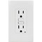 Leviton SmartlockPro Self-Test 15A Wht Residential Grade Rounded Corner 5-15R GFCI Outlet, 3PK M12-GFNT1-03W - alternate 2
