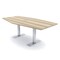 Skutchi Designs 6 Person Conference Table With Power Unit | 7' Hexagon Table | Harmony Series HAR-HEX.IR-48X84-T-K525-ESIL - alternate 1