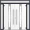 Vdomdoors Metal Double Doors Deux 1717 Gray Graphite Frosted Glass 2 Sidelights and Top Transom Entry Modern DEUX1717DEXD-GRE-W14+72+14xH96+16-LH-I - alternate 3