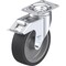 Blickle Swivel Plate Caster, Silicone, 5", Brake LI-POSI 125G-12-FI-XAT - alternate 1