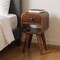 Homeroots 16" Brown Solid Wood Square One Drawer Nightstand 651570 - alternate 6