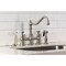 Kingston Brass Bridge Kitchen Faucet with Brass Sprayer, Brushed Nickel KS3278BPLBS - alternate 3