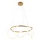 Jonathan Y Lisette 25" Contemporary Minimalist 360 Adjustable Silicone Rope Dimmable Integrated LED Chandelier,  JYL7140A - alternate 1