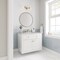James Martin Vanities Chicago 36 in. Single Vanity, Glossy White, w/ 3 CM Eternal Jasmine Pearl Silestone Top 503-V36-GW-3EJP - alternate 3
