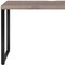 Homeroots 47" Taupe and Gray Writing Desk With Three Drawers 286418 - alternate 4