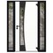 Vdomdoors Aluminum Door Cynex 6116 Black Entry Steel Metal Modern Painted W16+36+16xH80 Left Inswing CYNEX6116EXD-OAK-W16+36+16xH80-LH-I - alternate 2
