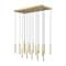 Z-Lite Forest 17 Light Linear Chandelier, Modern Gold, 42 In W 919MP12-17L-MGLD-LED - alternate 3