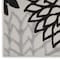 Homeroots 7' X 10' Black And White Floral Indoor Outdoor Area Rug 546686 - alternate 3