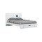 Homeroots Four Piece White Solid Wood Bedroom Set With Mirror 343981 - alternate 1