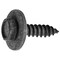 Auveco Hex Head Sems Tapping Screw M4.8-1.61 x 19mm - Black, 100PK 24172 - alternate 1