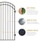Nuvo Iron 33 in x 68 in DIAMOND TOPPED ORNAMENTAL IRON GATE GGI0440/RG02/AG03 - alternate 3