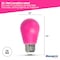 Bulbrite 25-Watt Equivalent Ceramic Pink Color S14 Weatherproof Outdoor E26 Medium Base LED Light Bulb, 10PK 862323 - alternate 2